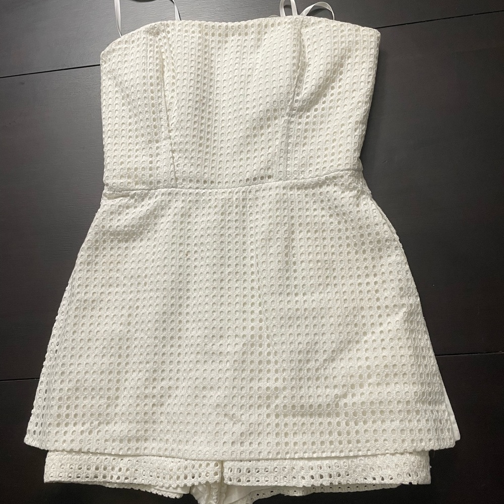 BCBGMaxAzaria white dress/romper